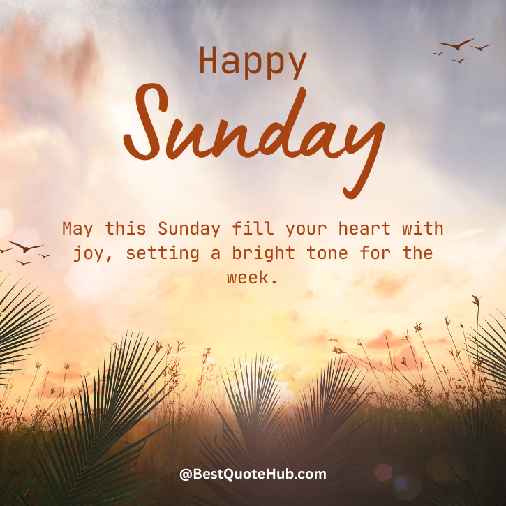 Positive Sunday Blessings