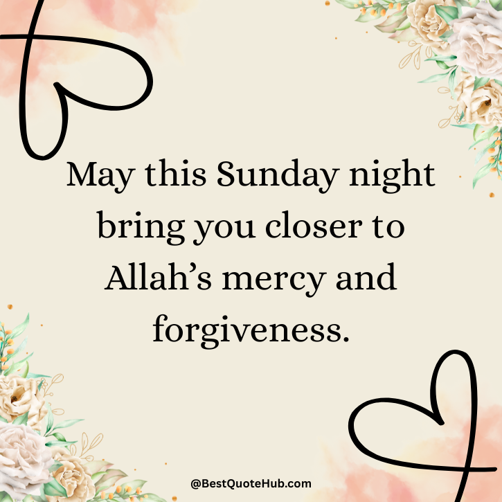 Sunday Evening Blessings
