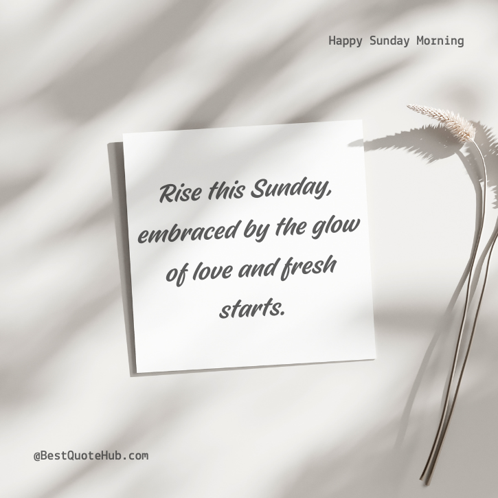 Inspirational Good Morning Sunday Blessings