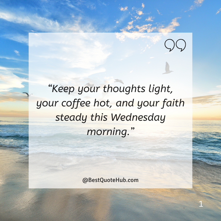 Wednesday Morning Blessings and Prayers