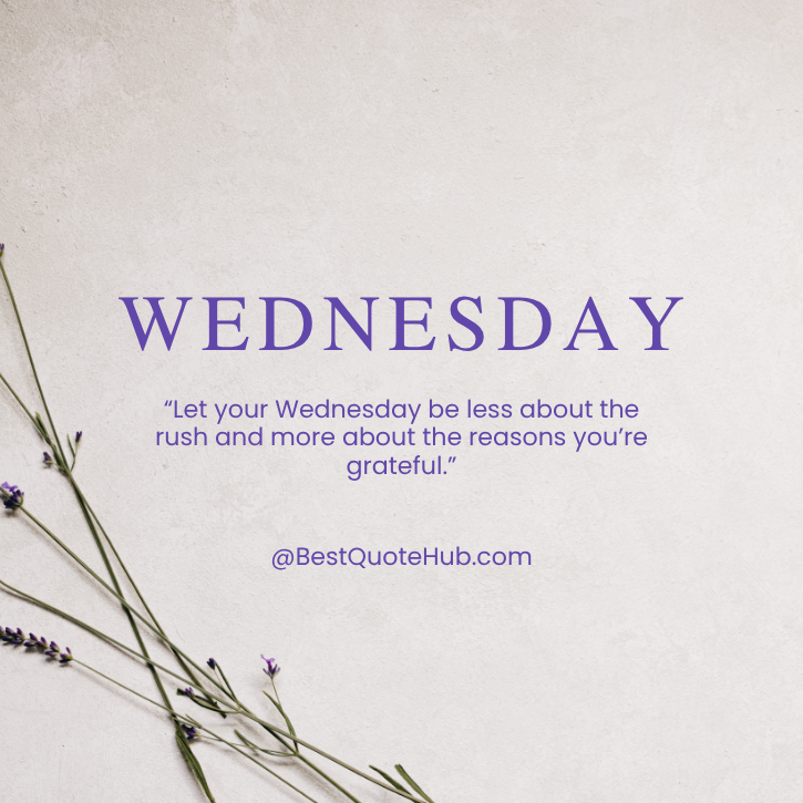 Positive Thankful Wednesday Blessings