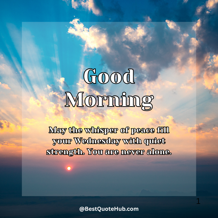 Wednesday Morning Blessings and Prayers