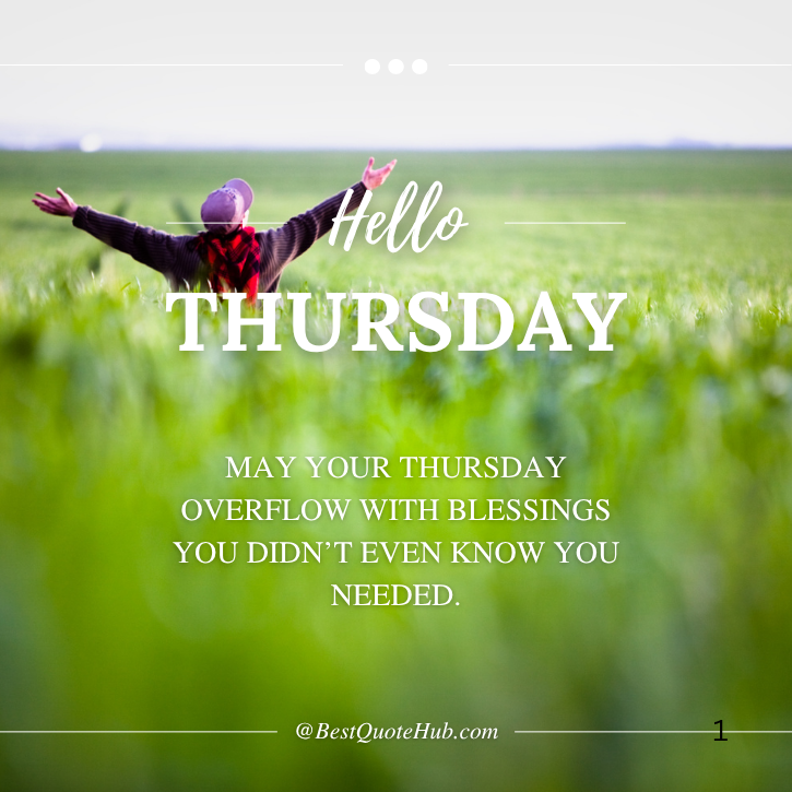 Positive Thankful Thursday Blessings Quotes