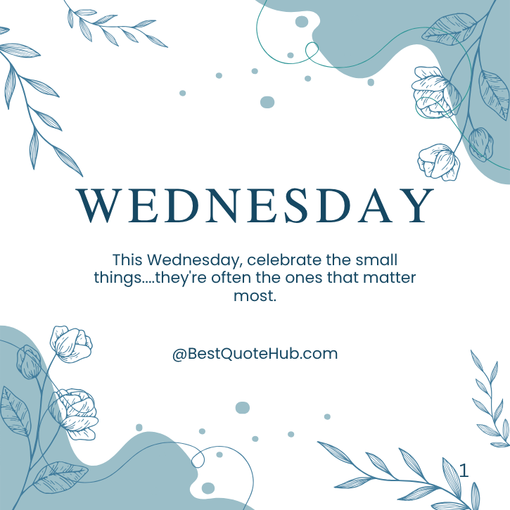 Positive Thankful Wednesday Blessings