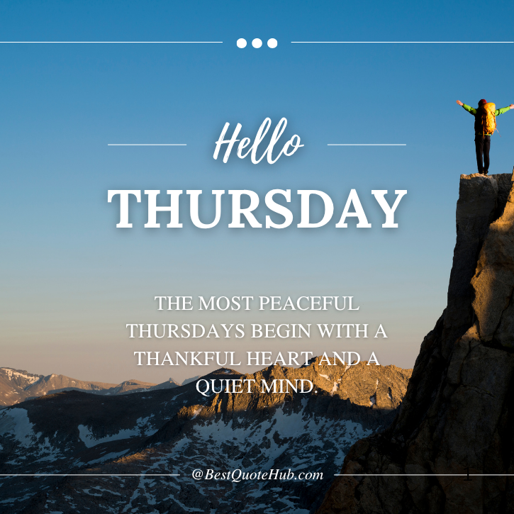 Positive Thankful Thursday Blessings Quotes